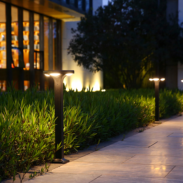 Zonne-bolderlamp met vier bladeren