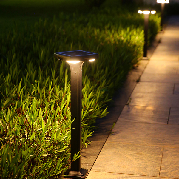 Zonne-bolderlamp met vier bladeren