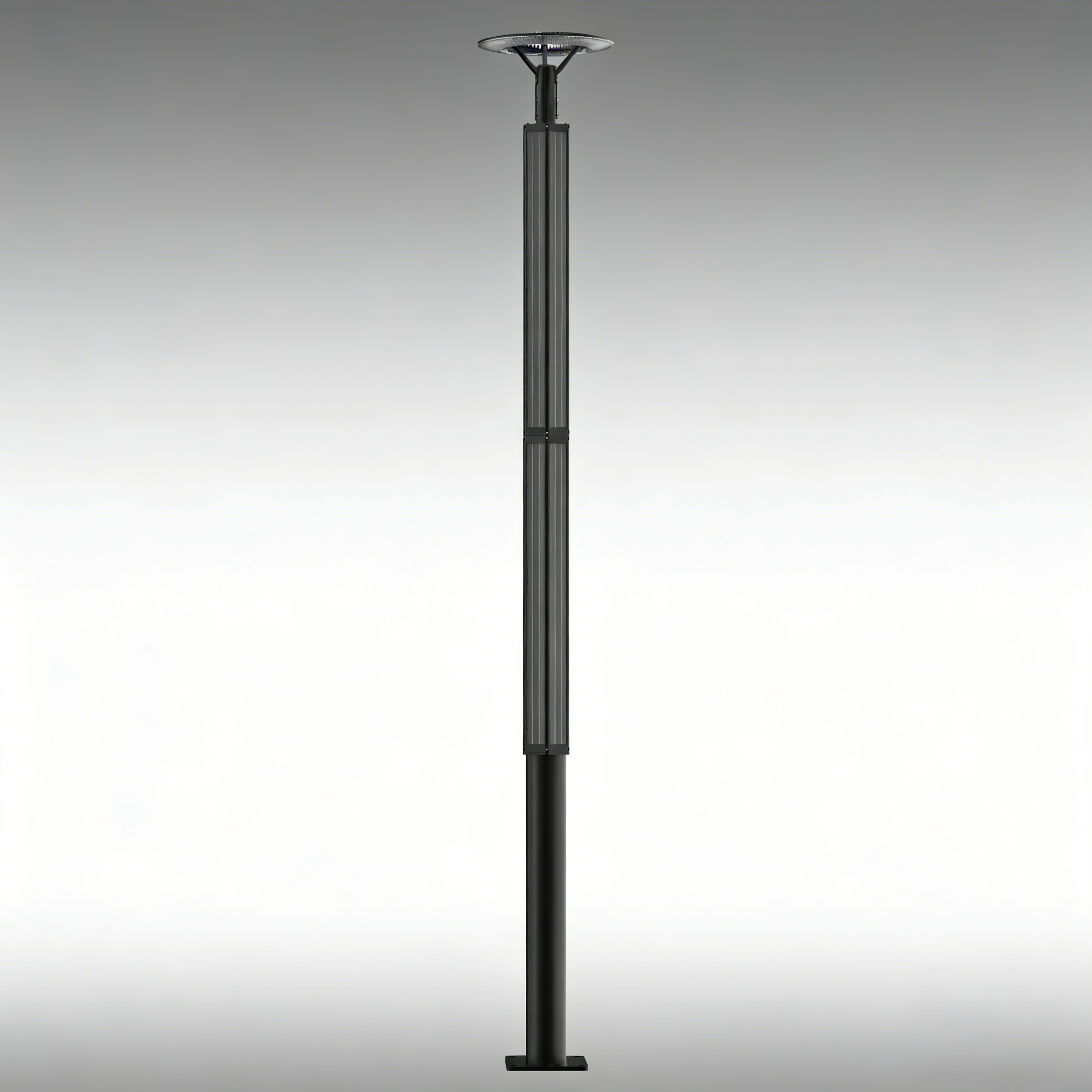 ARTEMIS 立式太阳能庭院灯|高流明太阳能柱顶部照明（30W-60W）