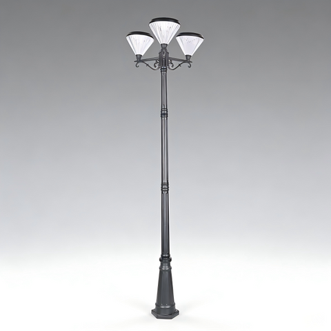 ZC-GGD4505 Classic Multi-Head Solar Post Light | Europ&aelig;isk stil | E-ABLE POWER