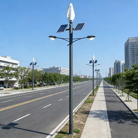 Lampu Jalan Kuasa Hibrid Suria Dan Angin -Helix