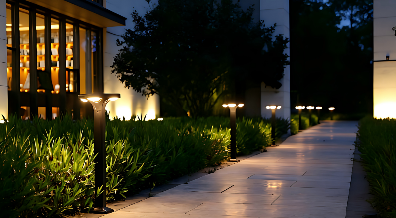 O simulare profesională de iluminare DIALux pentru o instalație de iluminare solară, care demonstrează suportul ingineresc pentru proiecte B2B..png