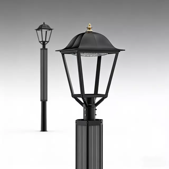 ZEUS 30W verticale tuinlamp op zonne-energie 