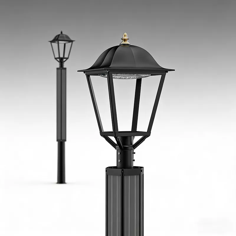 Lampu Tiang Surya Vertikal ZEUS | Lampu Taman Silinder Solawrap™ 200W